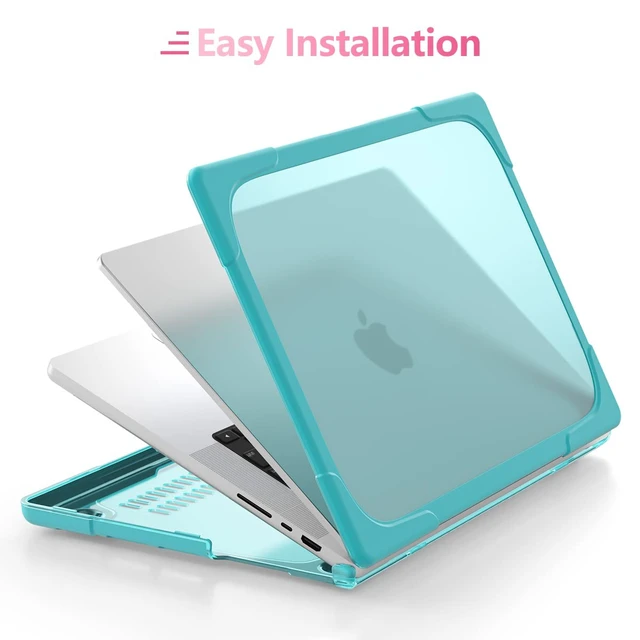 Alt view image 5 of 5 - Batianda Heavy Duty Case for MacBook Pro 14 inch 2026-2021, Blue