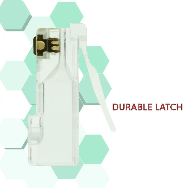 Alt view image 4 of 5 - LINKUP Cat6 RJ45 Pass-Through Plugs ^^ 105-Pack, Gold