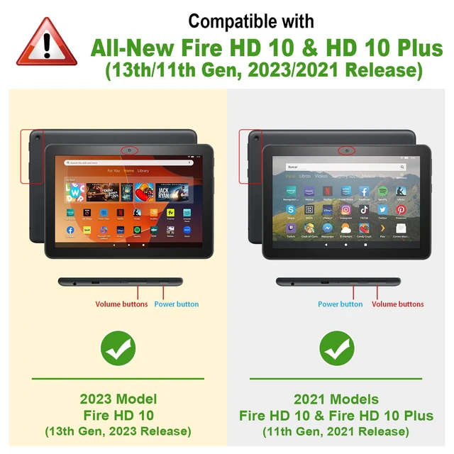 Alt view image 2 of 5 - Fintie Folio Case for Fire HD 10 & 10 Plus 13th/11th Gen 2023/2021