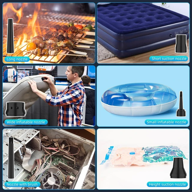 Alt view image 5 of 5 - Compressed Air Duster 6000mAh Battery - Electric Air Duster