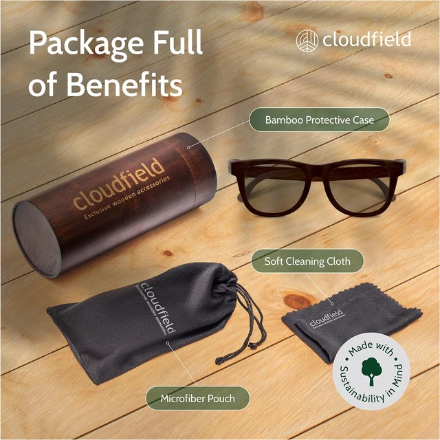 Alt view image 5 of 5 - cloudfield Blue Light Glasses Men & Women, Reduce Blue Light & UV400