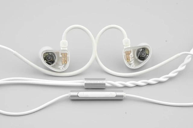 Alt view image 2 of 5 - Fanmusic TRUTHEAR GATE Cost-Effective Dynamic Driver in-Ear Headphone with 0.78 2Pin Cable (White, with mic)