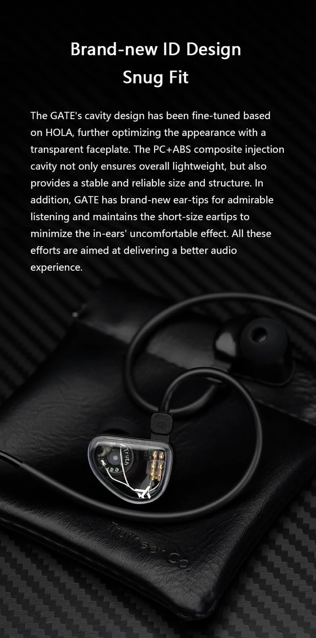 Alt view image 5 of 5 - Fanmusic TRUTHEAR GATE Cost-Effective Dynamic Driver in-Ear Headphone with 0.78 2Pin Cable (White, with mic)