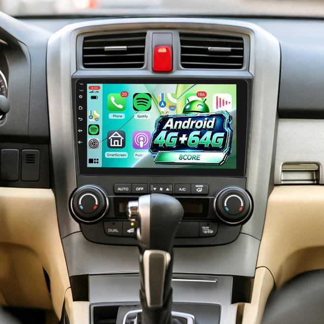 Main image of Android Car Stereo for Honda CRV 2007-2011 Wireless CarPlay Android Auto