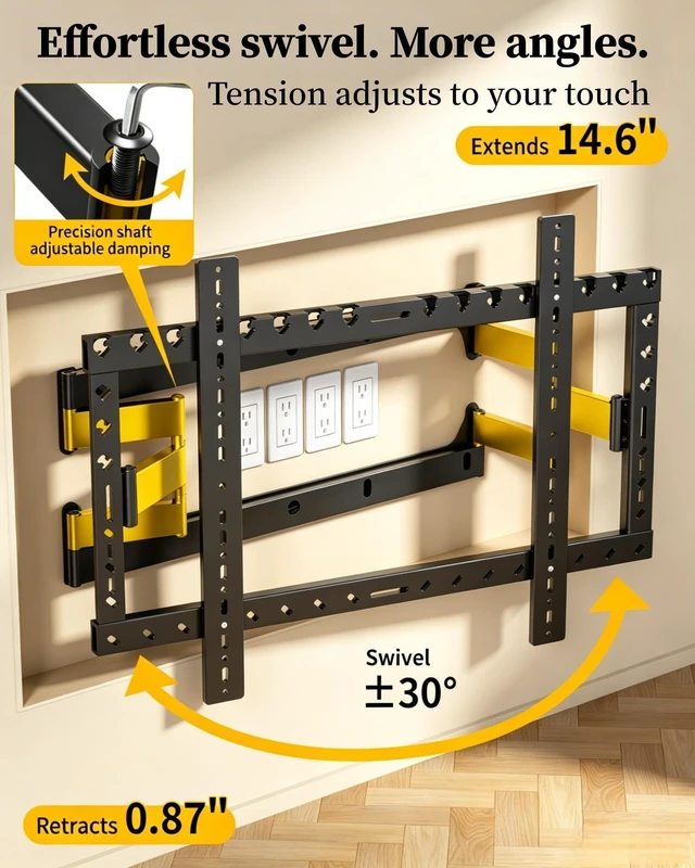 Alt view image 4 of 5 - 0.87" Low Profile TV Wall Mount Fits 98 100 110 115 120 Inch Giant Screens