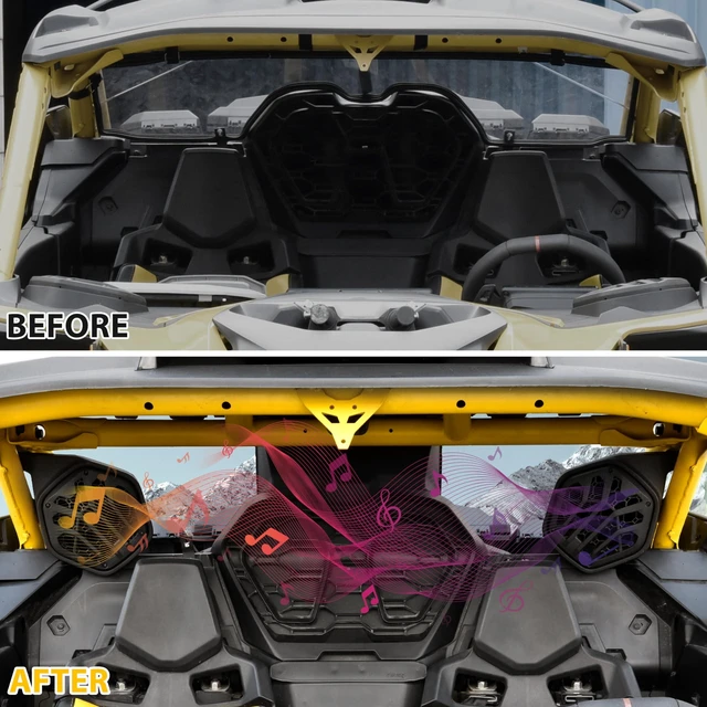 Alt view image 3 of 5 - SAUTVS Rear Seat Speaker Pods for Can-Am Maverick R MAX X RS 2024+