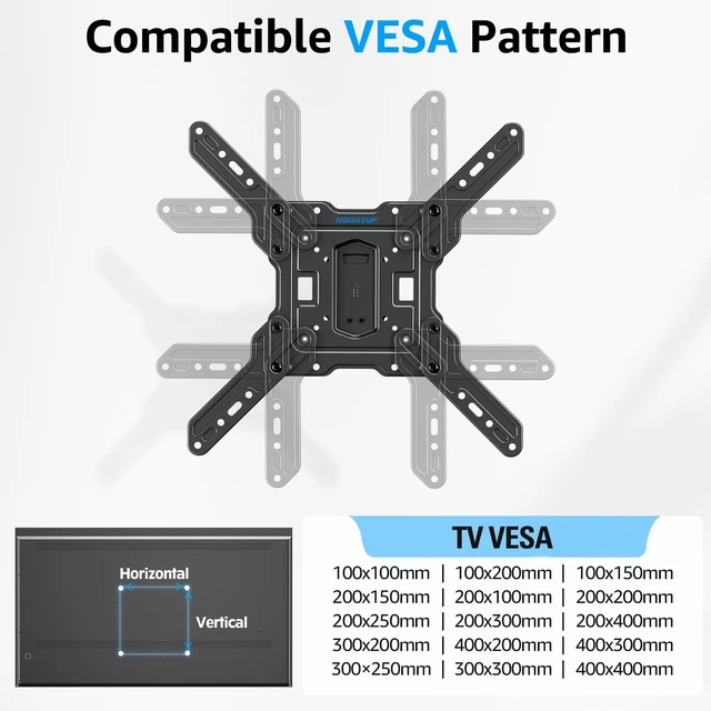 Alt view image 3 of 5 - MOUNTUP Ultra Slim Full Motion TV Wall Mount, 1.3" Thin Low Profile TV Bracket for 26-60" LED OLED QLED TVs,Smooth Swivel Tilt Extension,Max Vesa 400x400mm,Up to 88lbs,Fits Single 12" 16" Studs,MU0062