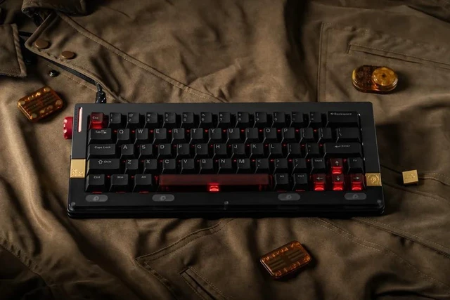 Alt view image 2 of 5 - DRY STUDIO Retro 63 RT HE Magnetic Wired Gaming Keyboard with Mechanical Feel, Metal Aluminum with 8K Low Latency and Mode Switching RGB - Dark Void