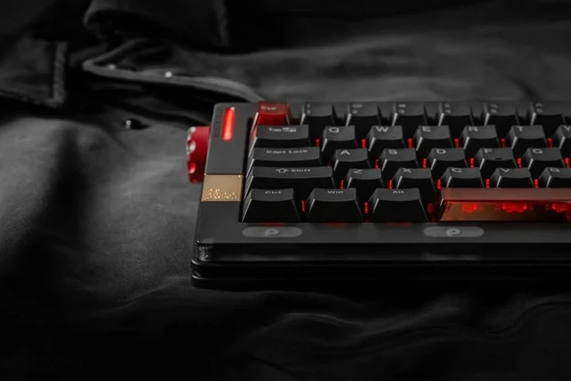 Alt view image 3 of 5 - DRY STUDIO Retro 63 RT HE Magnetic Wired Gaming Keyboard with Mechanical Feel, Metal Aluminum with 8K Low Latency and Mode Switching RGB - Dark Void
