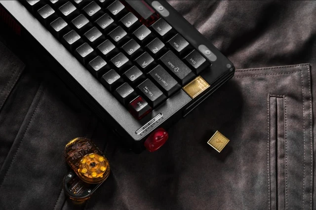Alt view image 5 of 5 - DRY STUDIO Retro 63 RT HE Magnetic Wired Gaming Keyboard with Mechanical Feel, Metal Aluminum with 8K Low Latency and Mode Switching RGB - Dark Void