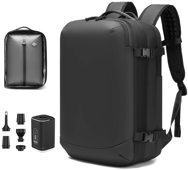 Main image of GYakeog Expandable Business Travel Backpack with Laptop Compartment, Vacuum sealed travel backpack 64L for Business Trip/Commute (6681-ZKB-BLACK)
