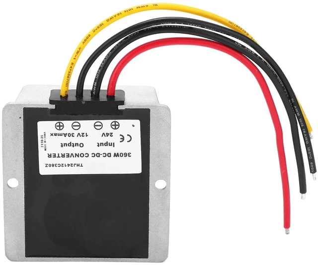 Main image of ANKROYU THJ2412C360Z DC to DC Converter, Die Cast Aluminum Power Supply Step Down Transformer, DC to DC Step Down Converter for Forklifts Car