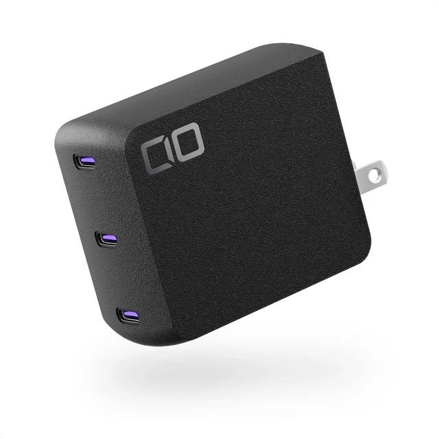 Main image of CIO NovaPort Trio II 140W3C 3-Port USB-C GaN PD 3.1 Charger Block (Black)