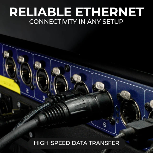 Alt view image 3 of 5 - SuperCAT Professional Grade Shielded CAT5e etherCON Cable (3 ft, Black)