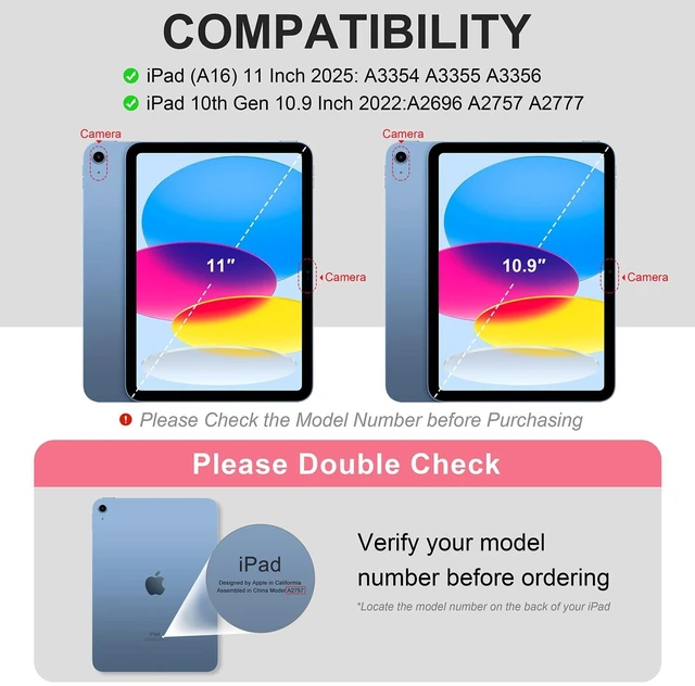 Alt view image 2 of 5 - Supveco Case for iPad (A16) 11" 2025 and iPad 10th Generation 10.9" 2022