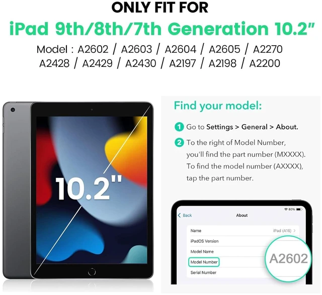 Alt view image 2 of 5 - ZenRich Clear Case for iPad 9th/8th/7th Generation 10.2 inch 2021/2020/2019