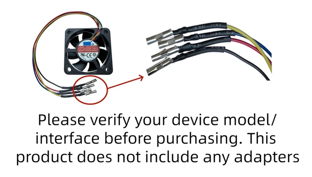 Alt view image 2 of 5 - for AVC DAZA0515RCU DC13.6V 0.20A 5015 50x50x15MM 2400 RPM 4-Wire Waterproof Cooling FanNo adapters Included
