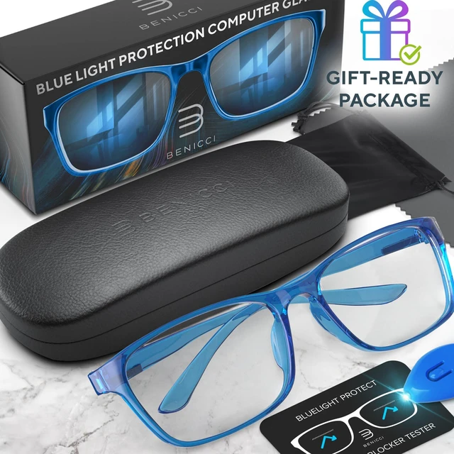 Alt view image 2 of 5 - Clear Blue Light Glasses for Women and Men, Computer and Screen Glasses