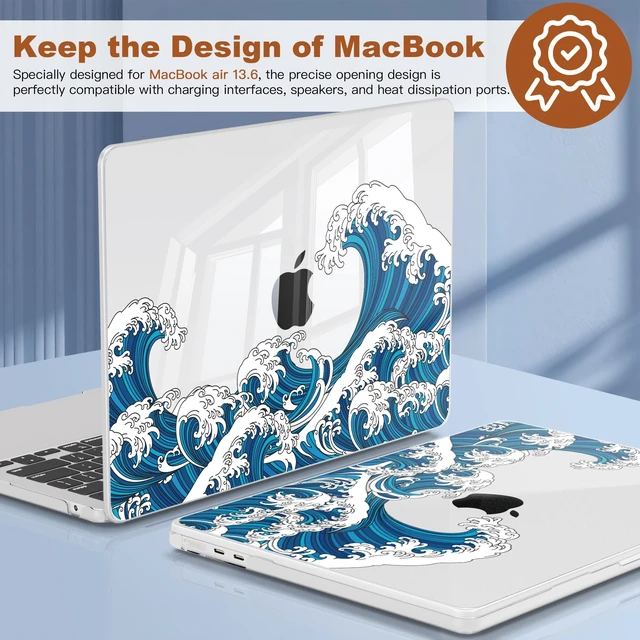 Alt view image 5 of 5 - CISSOOK Compatible with MacBook Air 13.6 inch Case M2 M3 M4 M5 Ocean