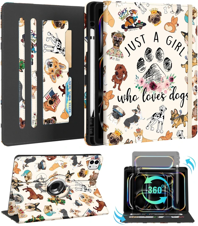 Main image of Kidcube for iPad Pro 13 inch M4(2024) / M5(2025) Case,Cartoon Dogs