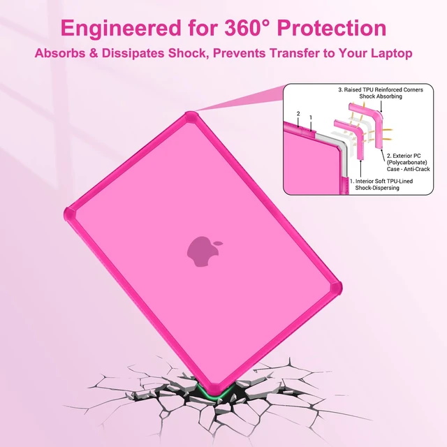 Alt view image 3 of 5 - MOSISO Compatible with MacBook Air 13 inch Case M5 2026 M4 M3 M2 2025-2022