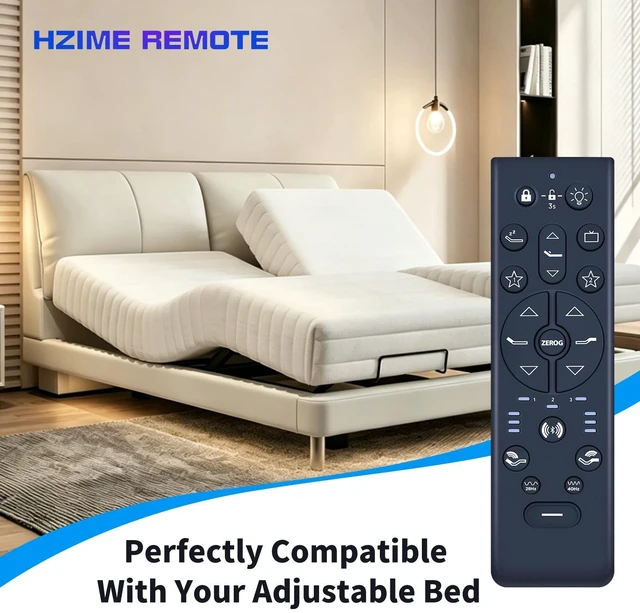 Alt view image 2 of 5 - RF396E Remote for TEMPUR-Pedic Tempur-Ergo PROSMART Keeson Adjustable Bed