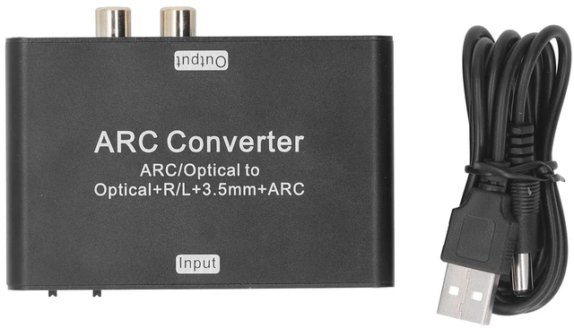 Alt view image 2 of 5 - Digital to Analog o Converter 192KHZ with Optical, DAC High Fi Stereo Sound for Amplifier Speaker TV, 5.1 Channel Transm