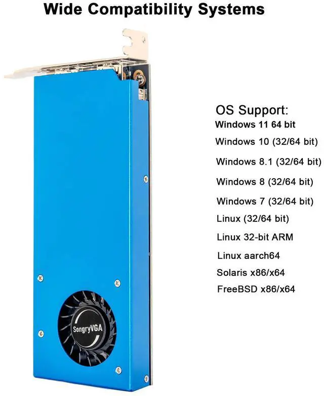Alt view image 5 of 6 - SongryVGA GTX 1050Ti 4GB Low Profile Graphics Card,GDDR5 128-bit PCIe 3.0 x16,HDMI and DP Outputs Compatible with SFF/Thin ITX/HTPC PC