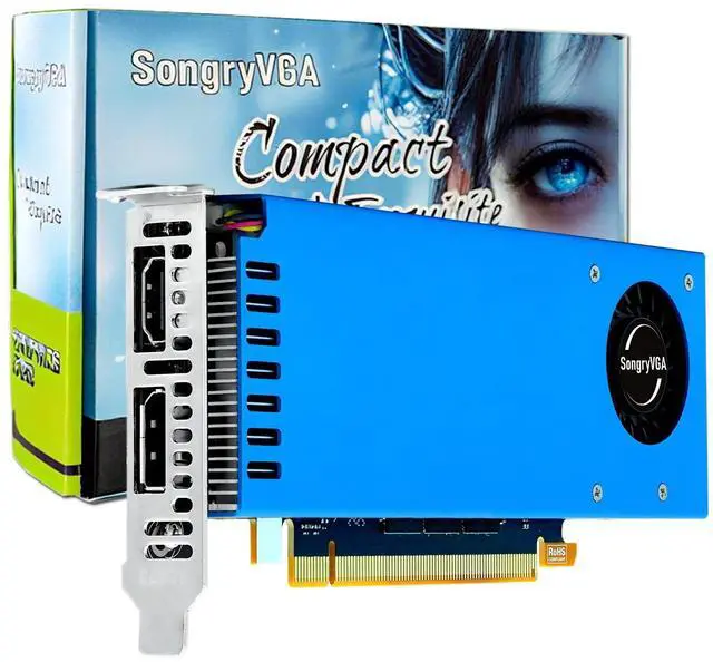 Main image of SongryVGA RTX 3060 12GB Low Profile Graphics Card GDDR6 PCIe 4.0 x16 HDMI DP Outputs Compatible with SFF/Thin ITX/HTPC/ PC