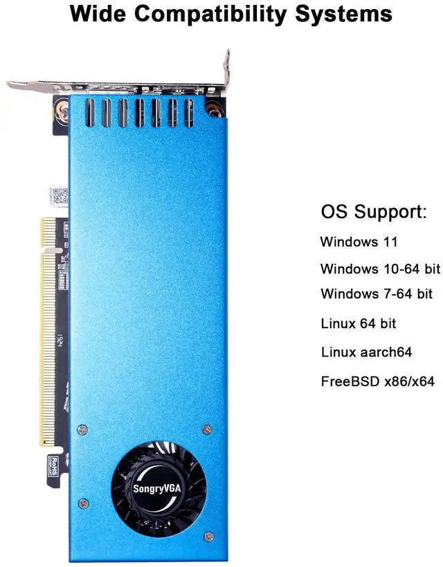 Alt view image 6 of 6 - SongryVGA RTX 3050 6GB Low Profile Graphics Card,GDDR6 92-bit PCIe 4.0 x16 HDMIx2 Outputs Compatible with SFF/Thin ITX/HTPC PC