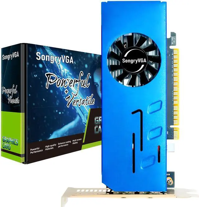 Alt view image 7 of 7 - SongryVGA GT 730 2GB Multi Monitors Graphics Card,4 HDMI GDDR3 64-bit,Dual Slot,for Stock Trading,Surveillance,and Projection