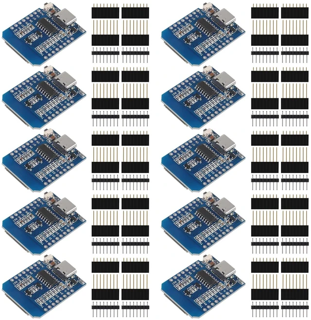 Main image of Type-C ESP8266 ESP-12 ESP-12F NodeMcu Mini D1 Module WeMos Lua 4M Bytes WLAN WiFi Internet Development Board Base on ESP8266 ESP-12F for Arduino,Compatible with WeMos D1 Mini (10pcs Type-C)