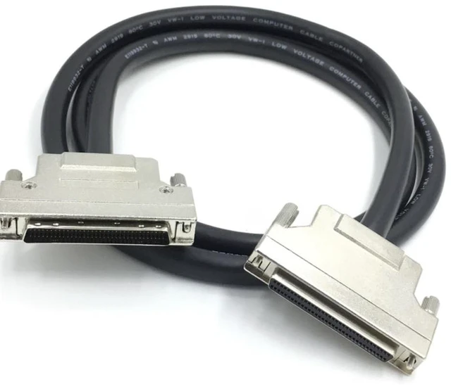 Main image of RIKYJIC SCSI 68-Pin Male to Female Extension Cable HPDB68 Data Line 1M Length