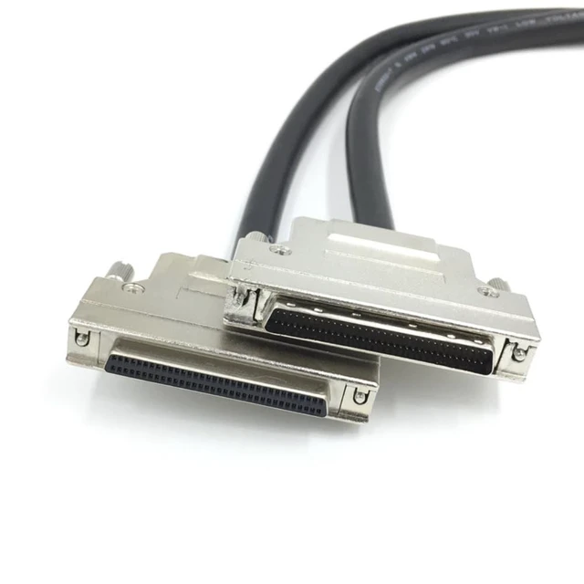 Alt view image 4 of 5 - RIKYJIC SCSI 68-Pin Male to Female Extension Cable HPDB68 Data Line 1M Length
