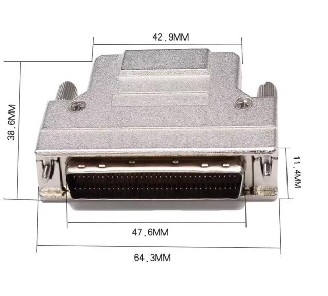 Alt view image 5 of 5 - RIKYJIC SCSI 68-Pin Male to Female Extension Cable HPDB68 Data Line 1M Length