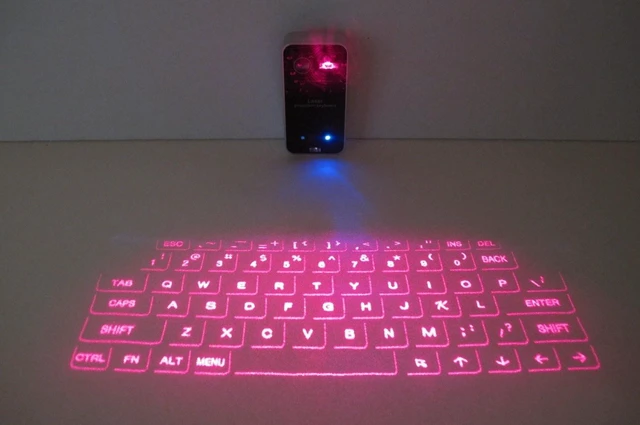Alt view image 2 of 5 - MOJO Bluetooth Wireless Laser Projection Virtual Keyboard Portable Full-Size Keypad