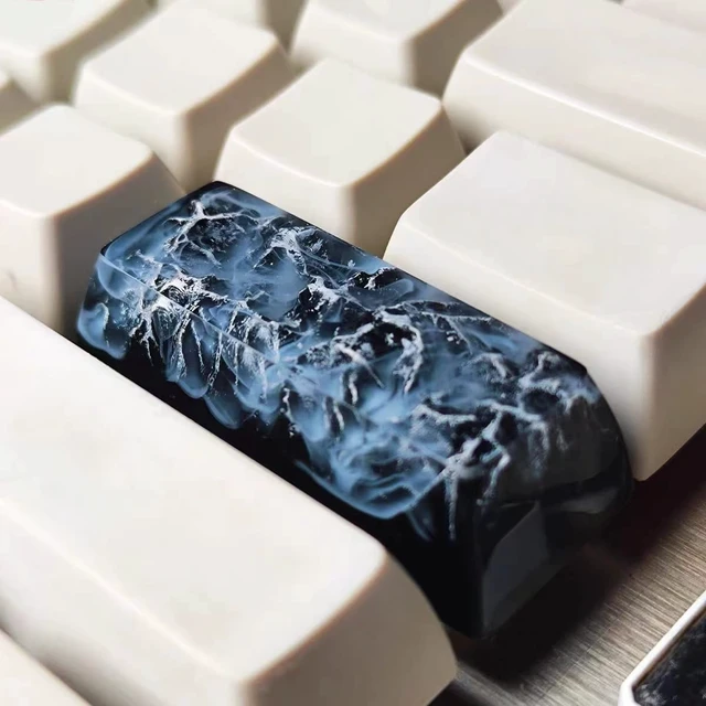 Alt view image 2 of 3 - LINWIN Transparent Keycap Fog Style Mountain Shift Keycap for MX Mechanical Keyboard Unique Gifts for Friends