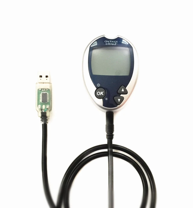 Alt view image 3 of 5 - EZSync USB Cable for Lifescan Onetouch Glucose Diabetes Meters: Ultra2, Ultramini, Ultralink and Ultrasmart with Clear USB Case, Works with Tidepool, EZSync001B