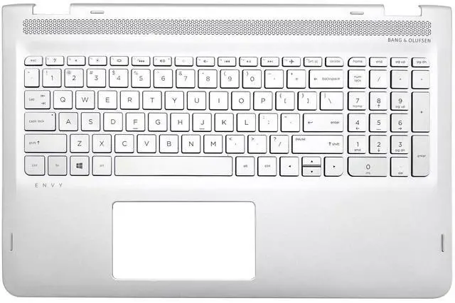 Main image of Wzqrps New Replacement for HP Envy X360 M6-AQ 15T-AQ 15-AQ M6-AQ005DX 15 AQ Laptop Upper Case Palmrest Backlit Keyboard Assembly Part 857283-001 Silver