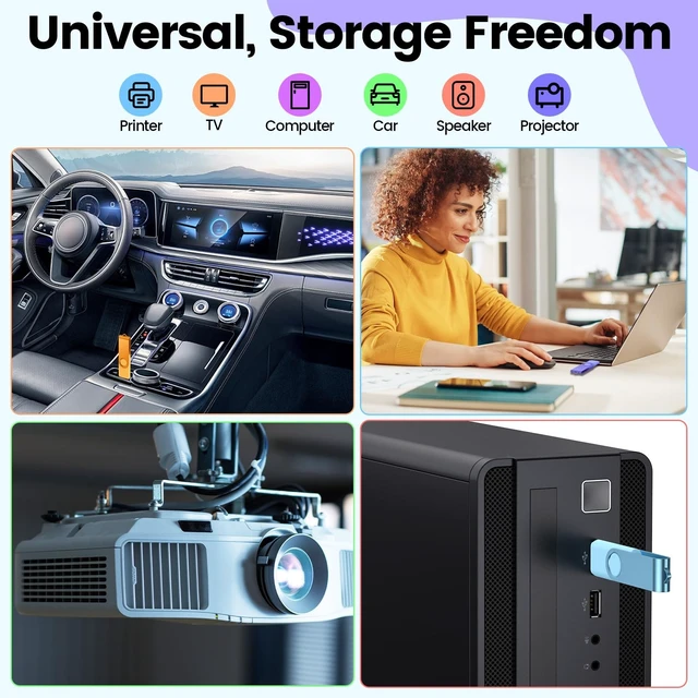 Alt view image 4 of 5 - Kepmem 64GB Flash Drive 10 Pack Thumb Drive High Capacity 64 GB USB