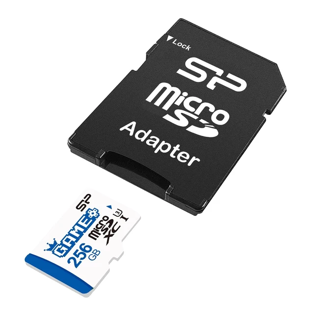 Alt view image 2 of 5 - Silicon Power 256GB SDXC Micro SD Card Gaming Memory Card with Adapter Compatible with Nintendo-Switch