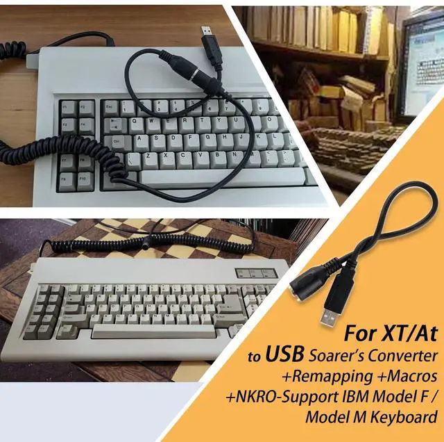 Alt view image 2 of 5 - XTPTFABS for XT/At to USB Soarer's Converter +Remapping +Macros +NKRO-Support IBM Model F/Model M