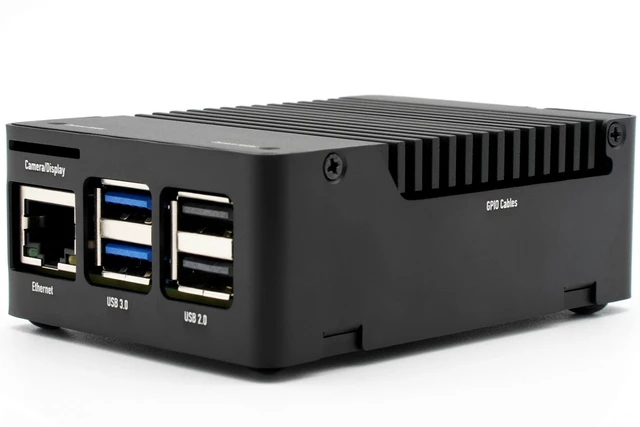 Alt view image 5 of 5 - KKSB Aluminum Case for Raspberry Pi 5 - Aluminum Heatsink Included for Passive Cooling