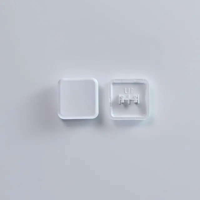 Main image of Chocfox Low Profile PBT Keycaps for Kailh Chocolate Switch Mechanical Keyboard, 18.1mm x 18.1mm, 40-Pack 1U, Porcelain White