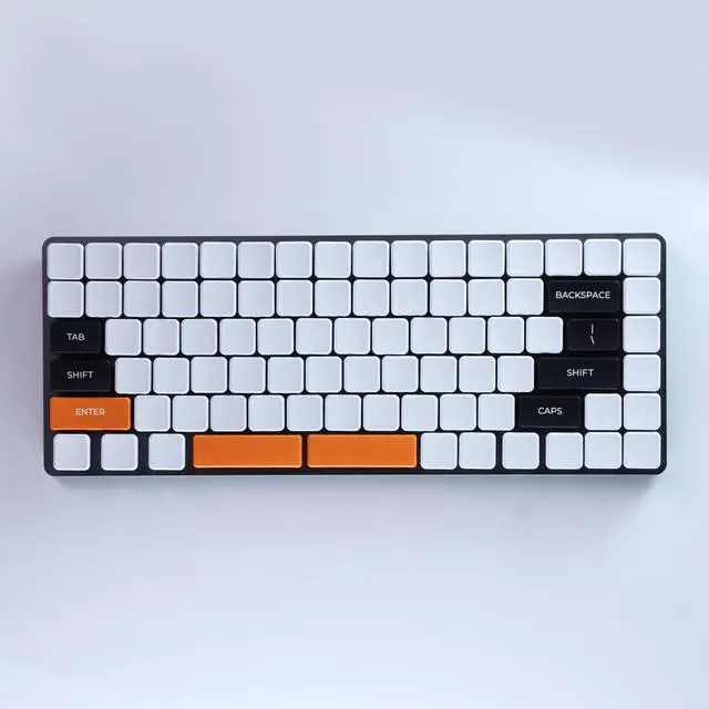 Alt view image 2 of 5 - Chocfox Low Profile PBT Keycaps for Kailh Chocolate Switch Mechanical Keyboard, 18.1mm x 18.1mm, 40-Pack 1U, Porcelain White