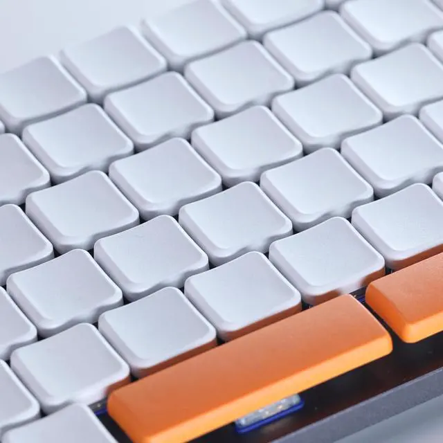 Alt view image 4 of 5 - Chocfox Low Profile PBT Keycaps for Kailh Chocolate Switch Mechanical Keyboard, 18.1mm x 18.1mm, 40-Pack 1U, Porcelain White