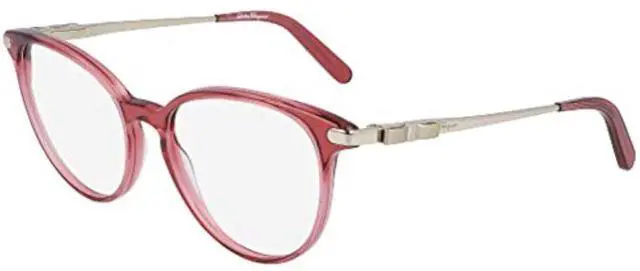 Alt view image 2 of 3 - SALVATORE FERRAGAMO-SF2862 623 - 55 Oval Eyeglasses Crystal Cherry