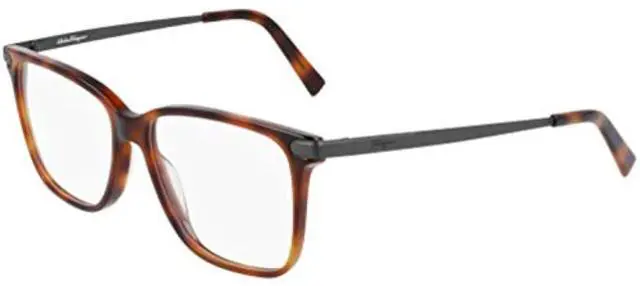 Alt view image 2 of 3 - SALVATORE FERRAGAMO-SF2877 068 Rectangle Eyeglasses Tortoise/Matte Ruthenium