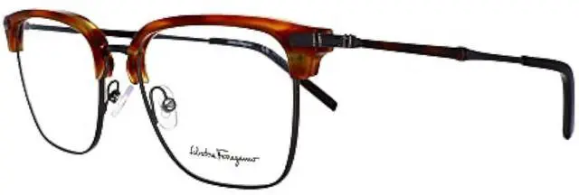 Alt view image 2 of 3 - SALVATORE FERRAGAMO-SF2194 216 Striped Brown/Ruthenium