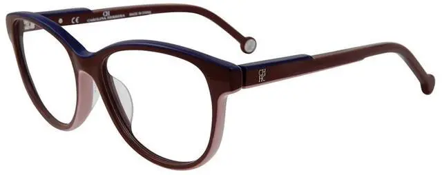 Alt view image 2 of 3 - CAROLINA HERRERA-VHE800K 07UK Cateye Eyeglasses Burgundy